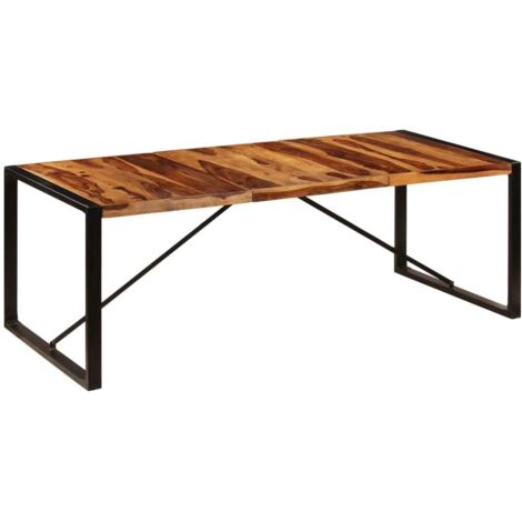 vidaXL Table de salle à manger 220x100x75 cm Bois massif