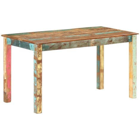 Table de salle à manger Bois de récupération solide 140x70x76cm vidaXL