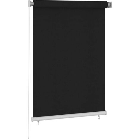 vidaXL Outdoor Roller Blind 100x140 cm Black