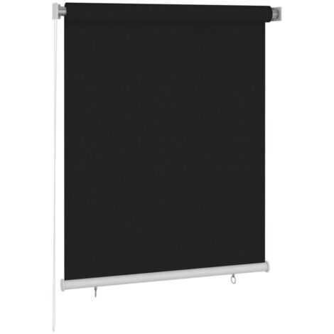 Store roulant d'extérieur 120x140 cm Noir vidaXL