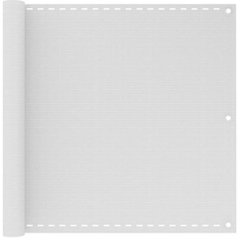 vidaXL Écran de balcon en PEHD blanc de 90x400 cm