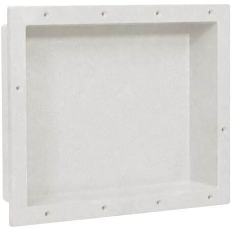 vidaXL Niche de douche Blanc mat 41x51x10 cm