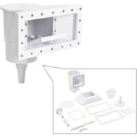 Vidaxl – Écumoire de piscine à large ouverture 34,3x25x30,5 cm – Matériau ABS résistant aux UV – Action d'écrémage efficace – 11 accessoires inclus