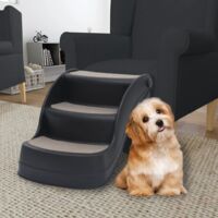 Vidaxl – Escalier pliable 3 marches pour chiens – Poids léger 1,37 kg – Charge max 20 kg – Antidérapant et pliable