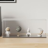 Vidaxl – Vitrine d'affichage transparente 34x16x14 cm – Acrylique 3 mm – Montage sans outils – Protection anti-poussière pour objets de collection