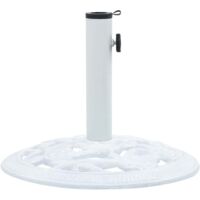 Vidaxl – Pied de parasol en fonte 9 kg – Compatible mâts 32/34/38 mm – Résistant à l’oxydation – Stable et léger pour terrasses