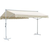 Vidaxl – Auvent sur pied imperméable 4x3 m – Cadre acier enduit de poudre – Résistant aux intempéries – Protection UV