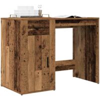 vidaXL Bureau vieux bois 100x49x75 cm bois d'ingénierie
