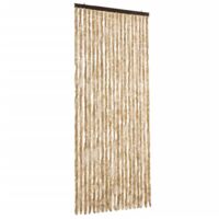 vidaXL Moustiquaire Beige 56x185 cm Chenille