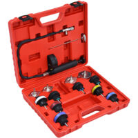 Vidaxl – Testeur de pression pour refroidissement 14 pcs – Kit universel avec 12 adaptateurs – Gamme de pression 0-35 psi – Mallette de transport incluse
