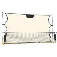 Vidaxl – Filet de rebond de football 183x85x120 cm – Tissu polyester et fibre de verre – Sac de transport inclus – Entraînement extérieur - vidaXL398790