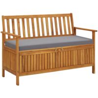 vidaXL Garden Storage Bench 120 cm Solid Acacia Wood