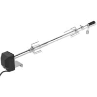 Vidaxl – Broche à rôtir motorisée 1000 mm – Acier chromé pour barbecue – Réglable avec poids d'équilibrage – Alimentation 220-240V - vidaXL544273