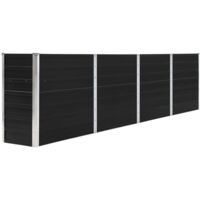 Vidaxl – Jardinière rectangulaire 320x40x77 cm en acier galvanisé – Design stable et durable – Bord replié pour sécurité – Pour balcon et terrasse
