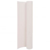 Vidaxl – Clôture de jardin double face en PVC 90x400 cm – Résistante aux intempéries – Personnalisable et légère – Barrière décorative pour parterre