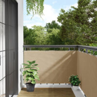 Écran de balcon en tissu Oxford 90x600 cm Beige vidaXL