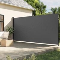 Vidaxl – Auvent latéral rétractable 220x500 cm – Tissu 100% polyester avec revêtement PU – Résistant aux UV et à l'eau – Installation facile avec accessoires