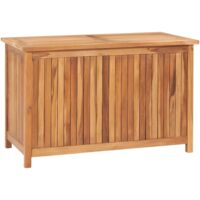 Boîte de rangement de jardin 90x50x58 cm Bois de teck solide