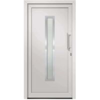 vidaXL Porte d'entrée Blanc 98x208 cm