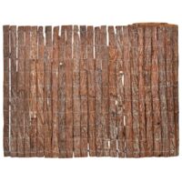 Vidaxl – Clôture en écorce 1000x70 cm – Barrière légère et flexible – Aspect naturel pour délimitation jardin – Facile à installer avec attaches