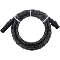 Tuyau d'aspiration avec raccords en PVC noir 1" 10 m PVC vidaXL