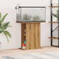 Vidaxl – Support aquarium en bois d'ingénierie 36x75x72,5 cm – Résistant à l'humidité – Grand espace de rangement – Design élégant