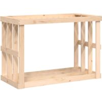 Vidaxl – Porte-bûches d’extérieur 108x52x74 cm – Bois massif de pin non traité – Abri à bûches décoratif pour extérieur – Grand espace de rangement