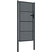 Portail de jardin anthracite 105x225 cm acier