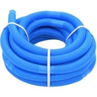 vidaXL Tuyau de piscine Bleu 32 mm 15,4 m