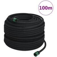 Vidaxl – Tuyau arroseur goutte à goutte 100 m – Caoutchouc flexible – Économie d'eau – Irrigation uniforme pour jardins et cultures