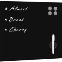 Tableau noir magnétique mural Verre 50x50 cm vidaXL