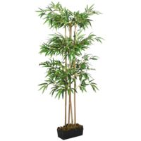 vidaXL Bambou artificiel 760 feuilles 120 cm vert