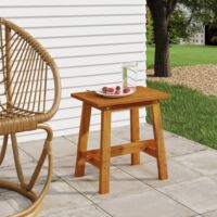 Tabouret 45x29x45 cm Rectangulaire Bois d acacia solide