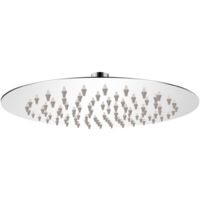 Vidaxl – Tête de douche plongeante ronde 20 cm – Acier inoxydable – 95 buses anti-calcaire – Articulation pivotante pour angle ajustable