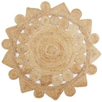 vidaXL Tapis fait à la main Jute tressée 150 cm