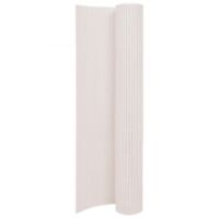 Vidaxl – Clôture PVC double face 110x500 cm – Résistante aux intempéries – Personnalisable en hauteur – Barrière décorative pour jardin
