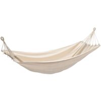 Hamac 260x150 cm Crème vidaXL