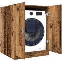Vidaxl – Meuble pour machine à laver en bois d'ingénierie – Dimensions 70,5x71,5x91,5 cm – Grand espace de rangement – Design épuré