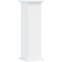 Vidaxl – Support pour plantes blanc 33x33x100 cm – Bois d'ingénierie durable – Capacité de charge 60 kg – Design minimaliste pour intérieur