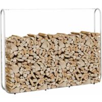 vidaXL Firewood Rack 200x25x150 cm Galvanised steel