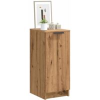 Vidaxl – Armoire à chaussures en bois d'ingénierie – 4 étagères – Résistante à l'humidité et à la déformation – Avec porte pour rangement discret