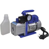 Vidaxl – Pompe à vide 71 L/min – Puissance 250 W – Boîtier en aluminium – Manomètre intégré pour contrôle débit – Idéale pour systèmes de réfrigération