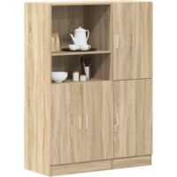 vidaXL Ensemble d'armoires de cuisine 2 pcs chêne sonoma