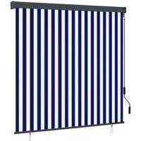 Vidaxl – Volet roulant manuel 160x250 cm – Tissu polyester respirant avec revêtement PA – Barre en aluminium – Mécanisme à manivelle