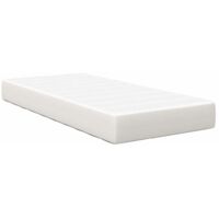 Matelas de Lit avec matelas Crème 80 x 200 cm tissu vidaXL