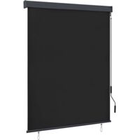 Vidaxl – Store roulant d'extérieur 140 x 250 cm – Tissu polyester respirant avec revêtement PA – Barre en aluminium et cassette en acier