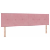 Tête de lit Montage mural avec tête de lit Rose 180 cm Velours vidaXL