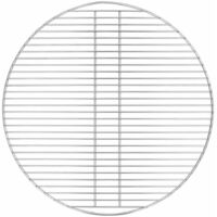 vidaXL Grille de barbecue Argenté 57 x 57 cm Acier inoxydable