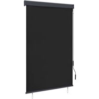 Vidaxl – Store roulant extérieur 120x250 cm – Tissu polyester respirant avec revêtement PA – Barre en aluminium – Mécanisme à manivelle