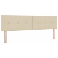 Tête de lit avec tête de lit Crème 180 cm tissu vidaXL